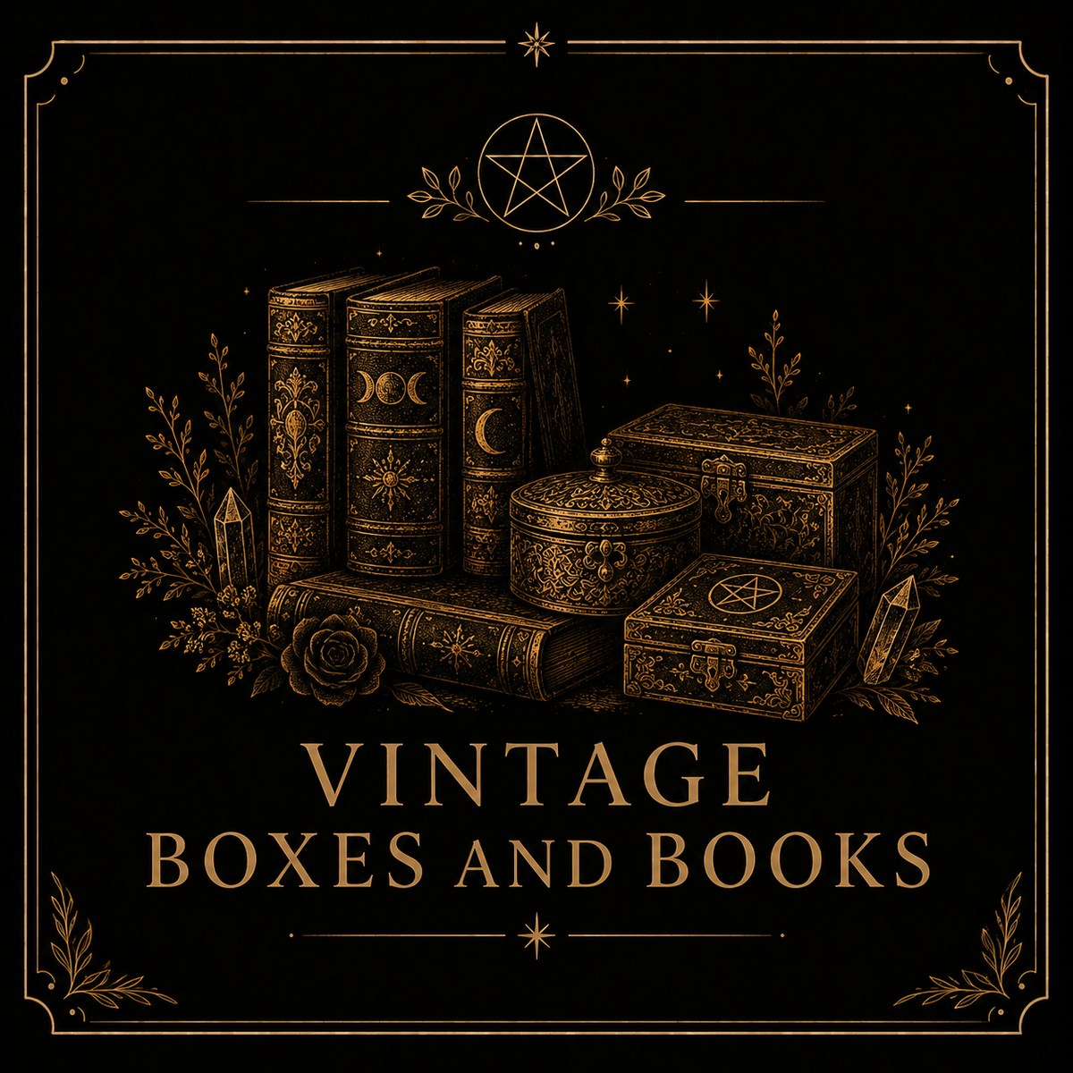 Vintage Boxes and Books